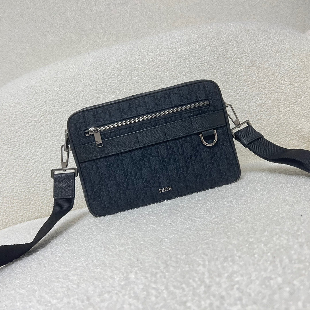 Dior Oblique Jacquard Safari Bag with Strap