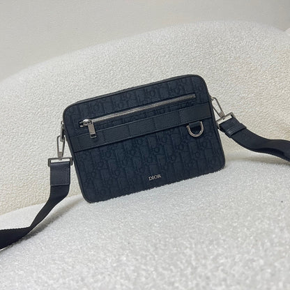 Dior Oblique Jacquard Safari Bag with Strap