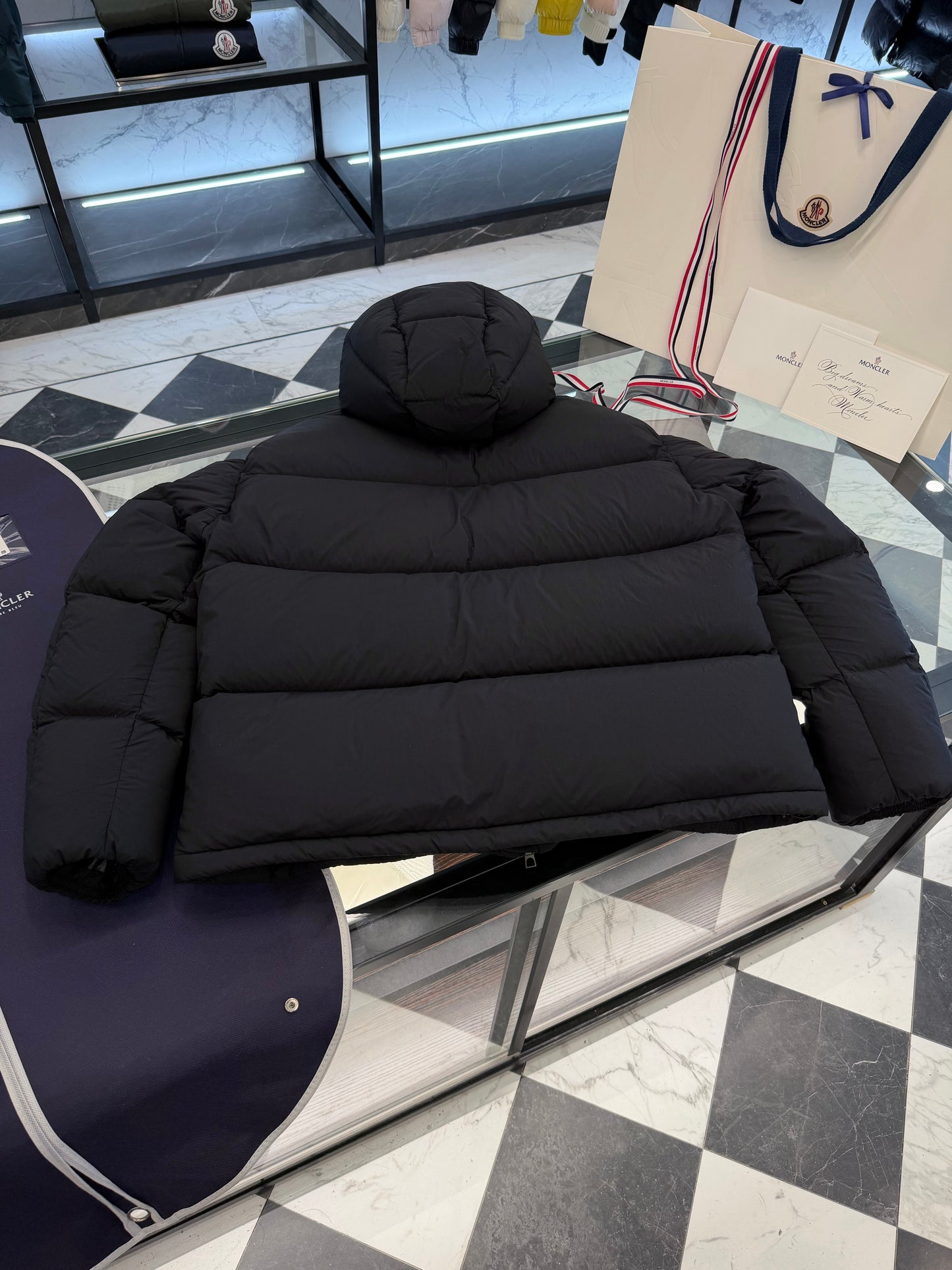 Moncler Meriera Hooded Short Down Jacket "Black"