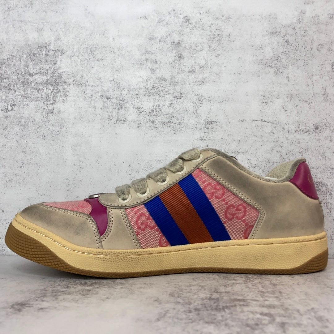 Gucci Screener "Distressed Beige-Pink"
