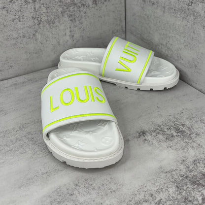 Louis Vuitton Slides "White-Lime"