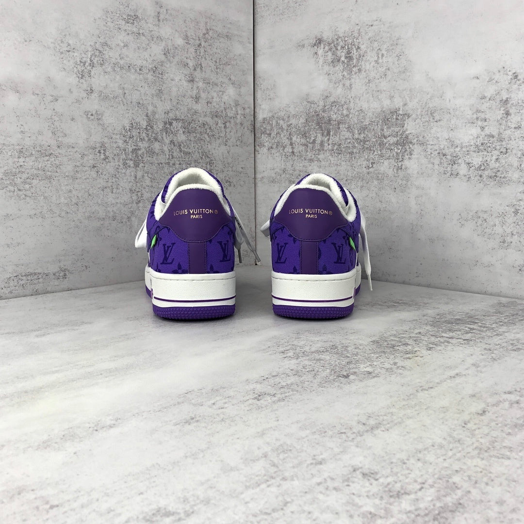 Louis Vuitton x Nike Air Force 1 "Purple-White"