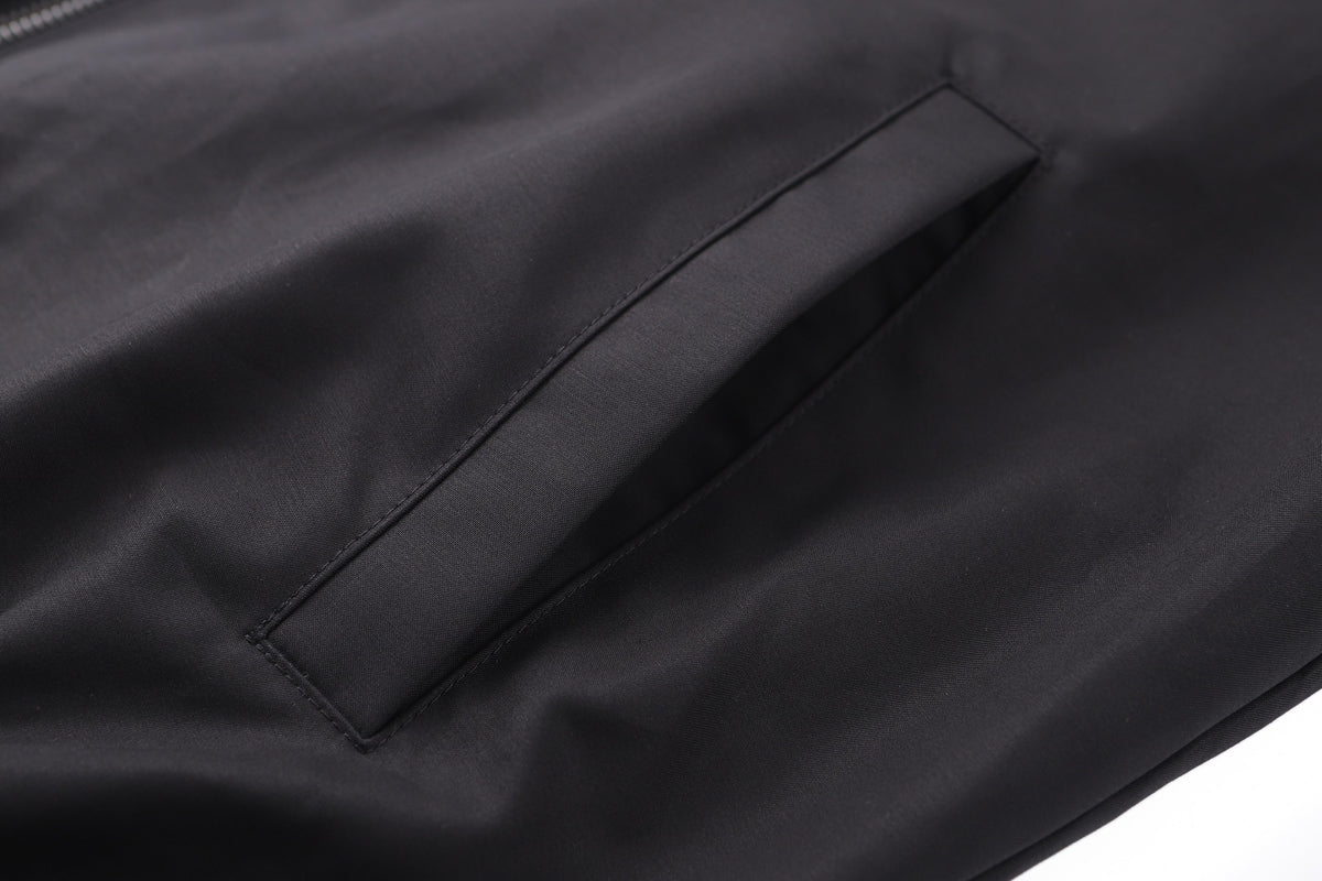 Gucci Reversible Cotton Canvas Zip Jacket Black Compact Cotton Canvas" and "GG nylon"
