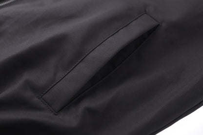Gucci Reversible Cotton Canvas Zip Jacket Black Compact Cotton Canvas" and "GG nylon"