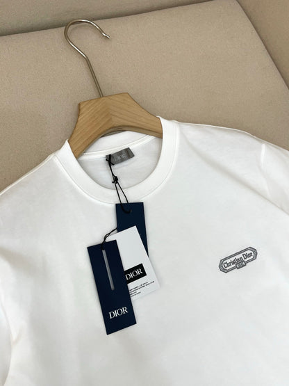Dior CD Box T-Shirt "White Cotton Jersey"