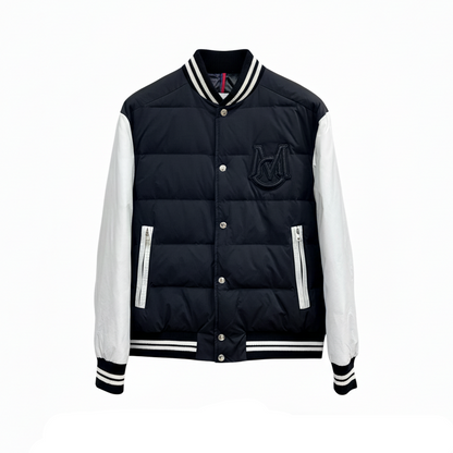 Moncler Bouchet Down Bomber Jacket "Black-White"