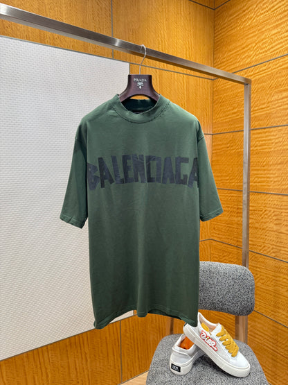 Balenciaga Tape Print T-Shirt "Green"