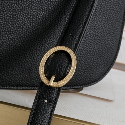Dior Medium Dior Médaillon Flap Bag "Black Grained Calfskin"