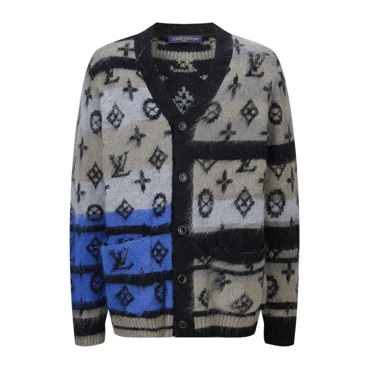 Louis Vuitton Monogram Mohair Cardigan "Blue"