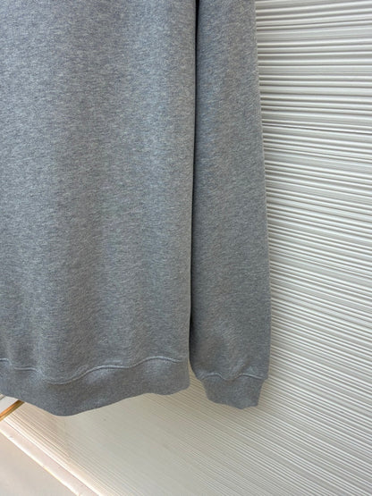 Gucci Cotton Jersey Sweatshirt with Print "Grey"