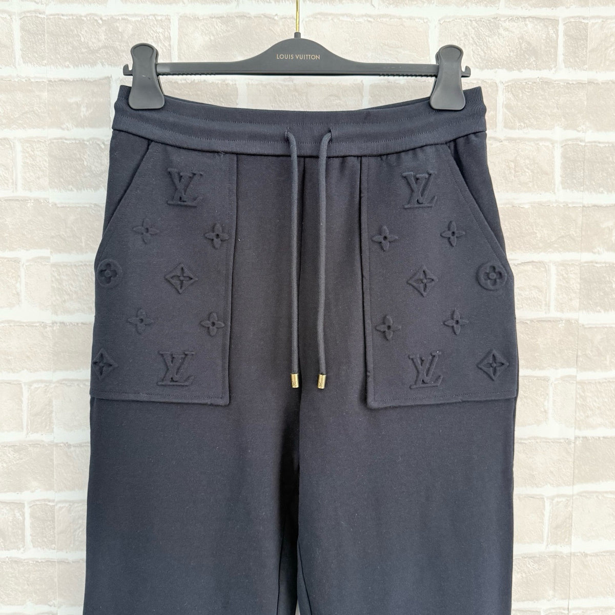 Louis Vuitton Embossed Signature Detail Pants "Dark Navy"