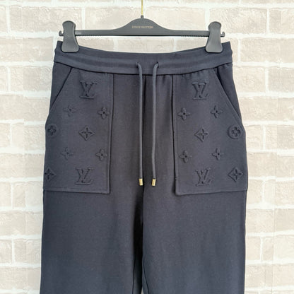 Louis Vuitton Embossed Signature Detail Pants "Dark Navy"