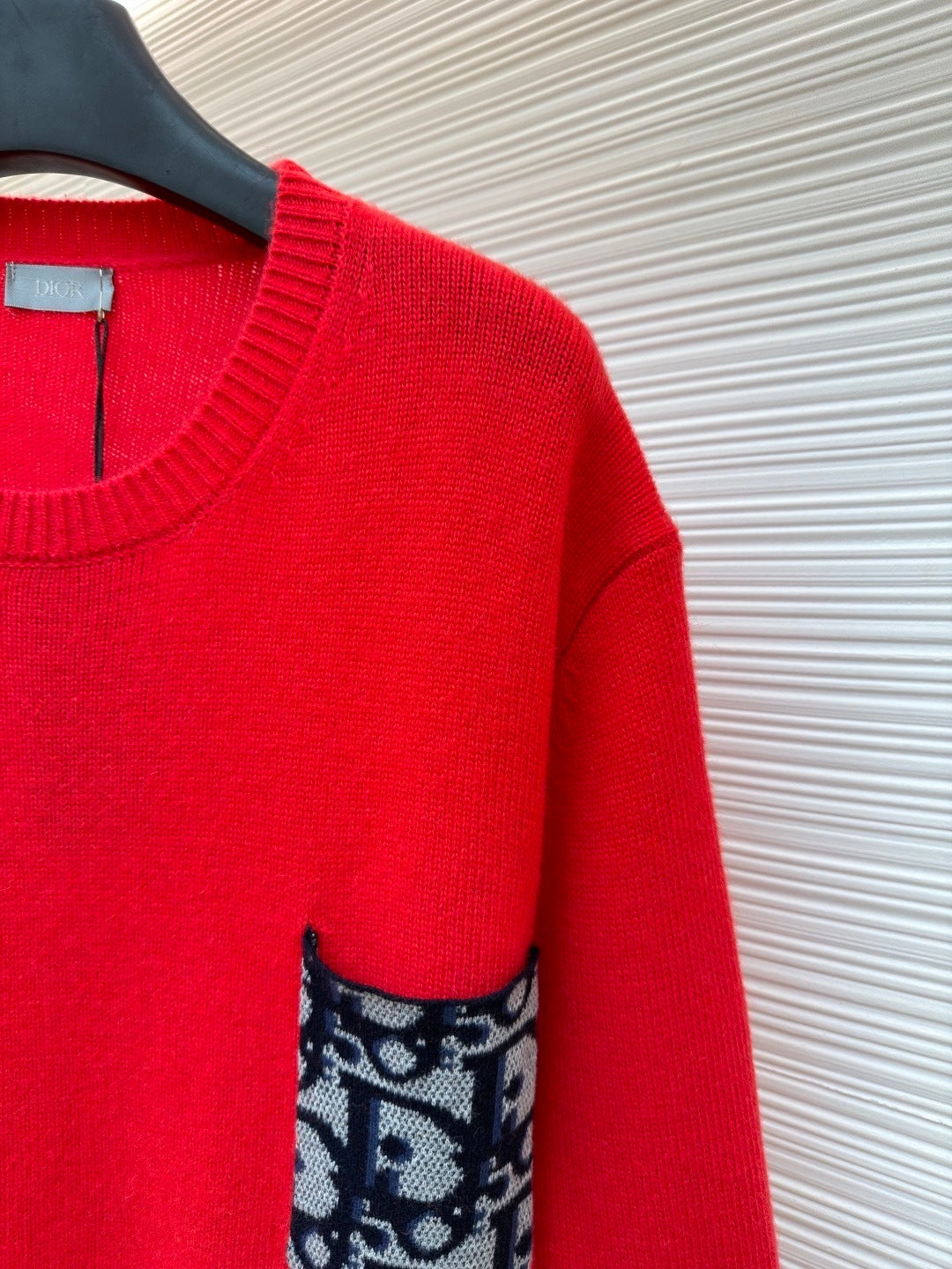 Dior Oblique Sweater "Red Cotton Jersey"