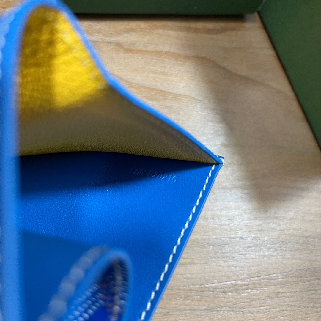 Goyard Saint-Pierre Card Wallet "Sky Blue"