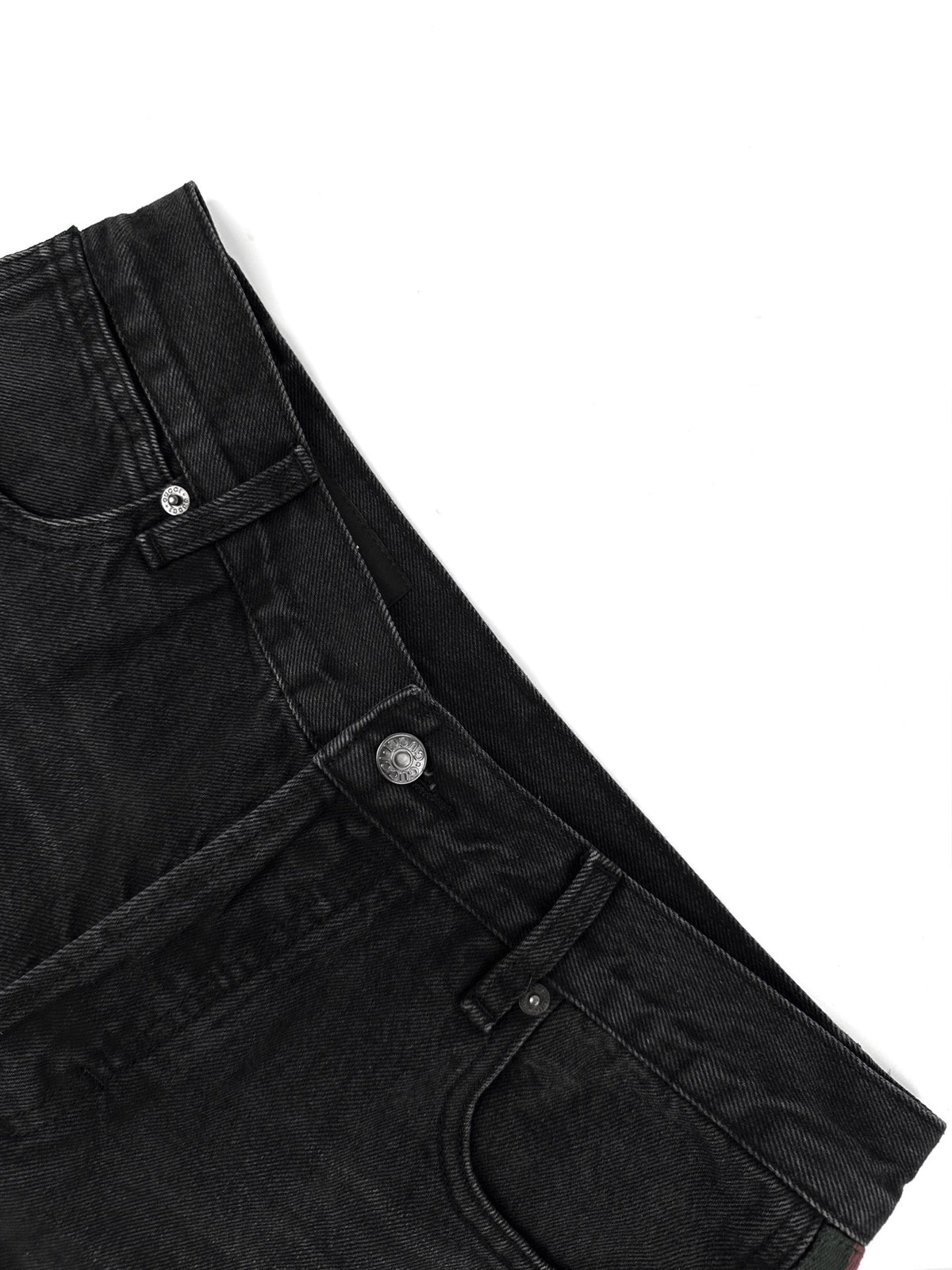 Gucci Cotton Denim Pants with Web Insert