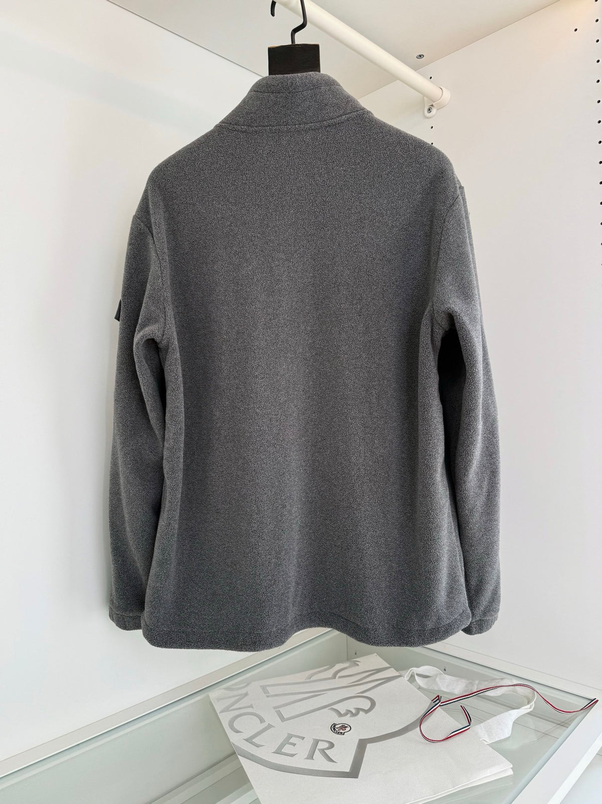 Moncler Fleece Zip Jacket "Gray"
