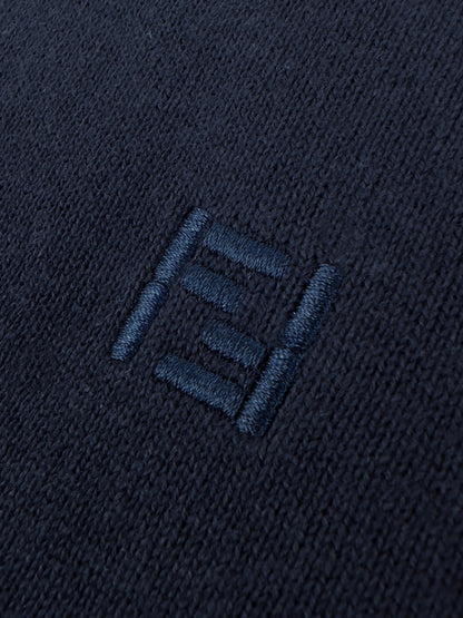Fendi Cotton and Cashmere Jumper "Navy Blue"