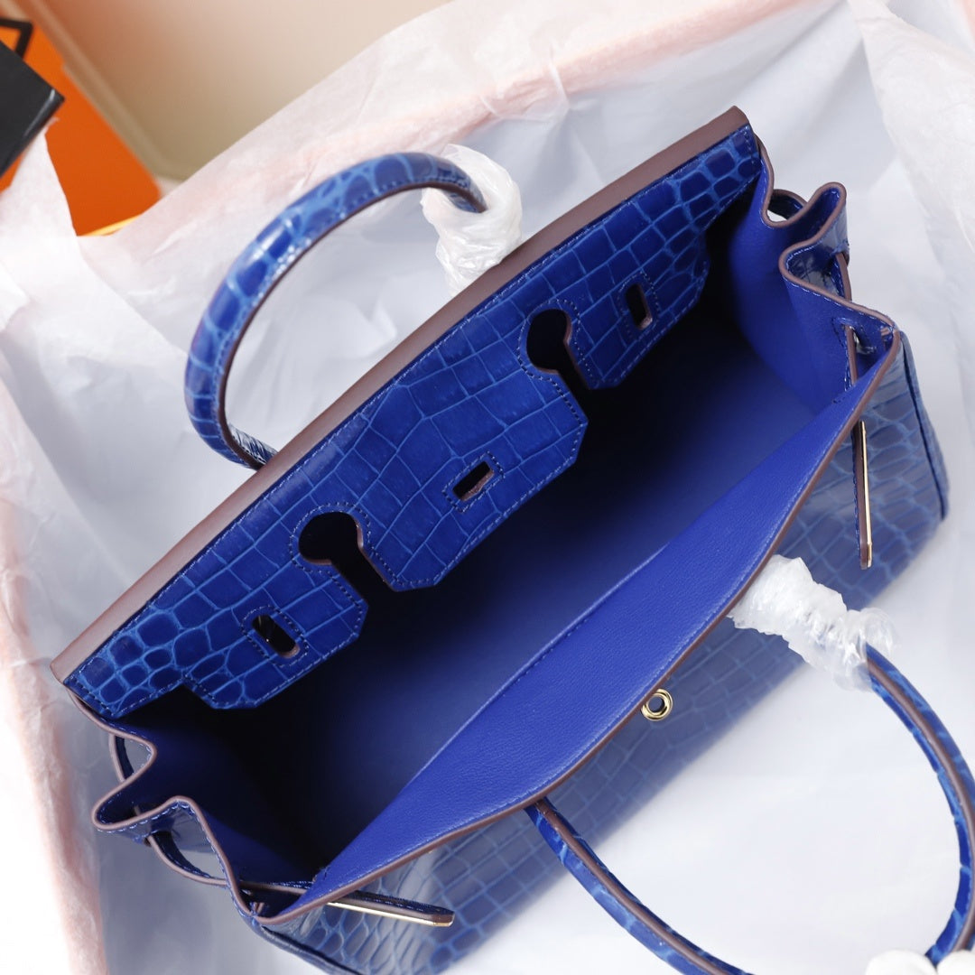 Hermès Crocodile Birking 35