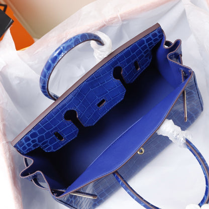 Hermès Crocodile Birking 35