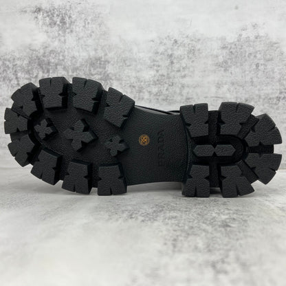 Prada Monolith Leather Boots "Black"