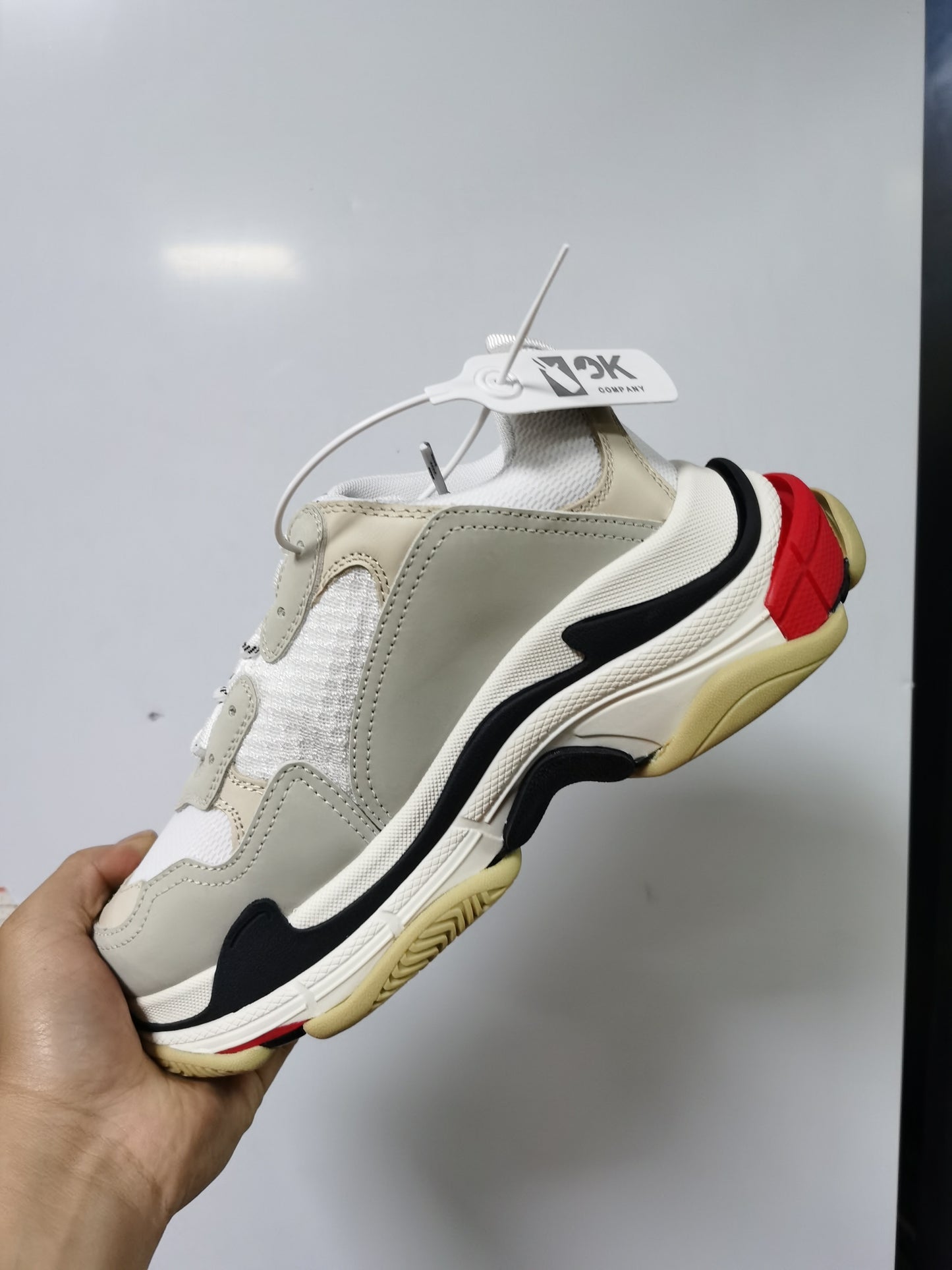 Balenciaga Triple S "White-Black-Red"