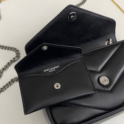 Saint Laurent Loulou Small Bag in Matelasse Lambskin