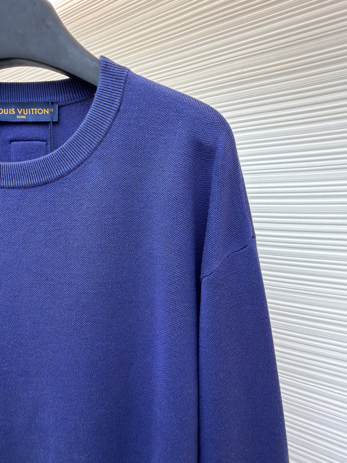 Louis Vuitton Flock Print Gradient Long-Sleeved Crewneck "Blue"