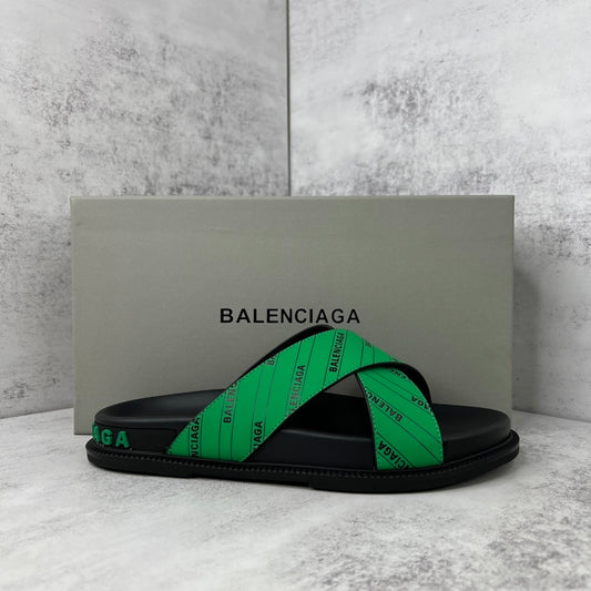 Balenciaga Slides "Black-Green"