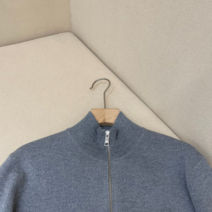 Prada Zip-up Cardigan Sweater "Grey"