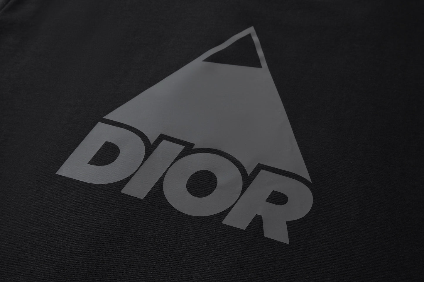 Dior and Descente T-Shirt "Black Cotton Jersey"