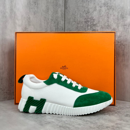 Hermes Bouncing Sneakers "White-Green"