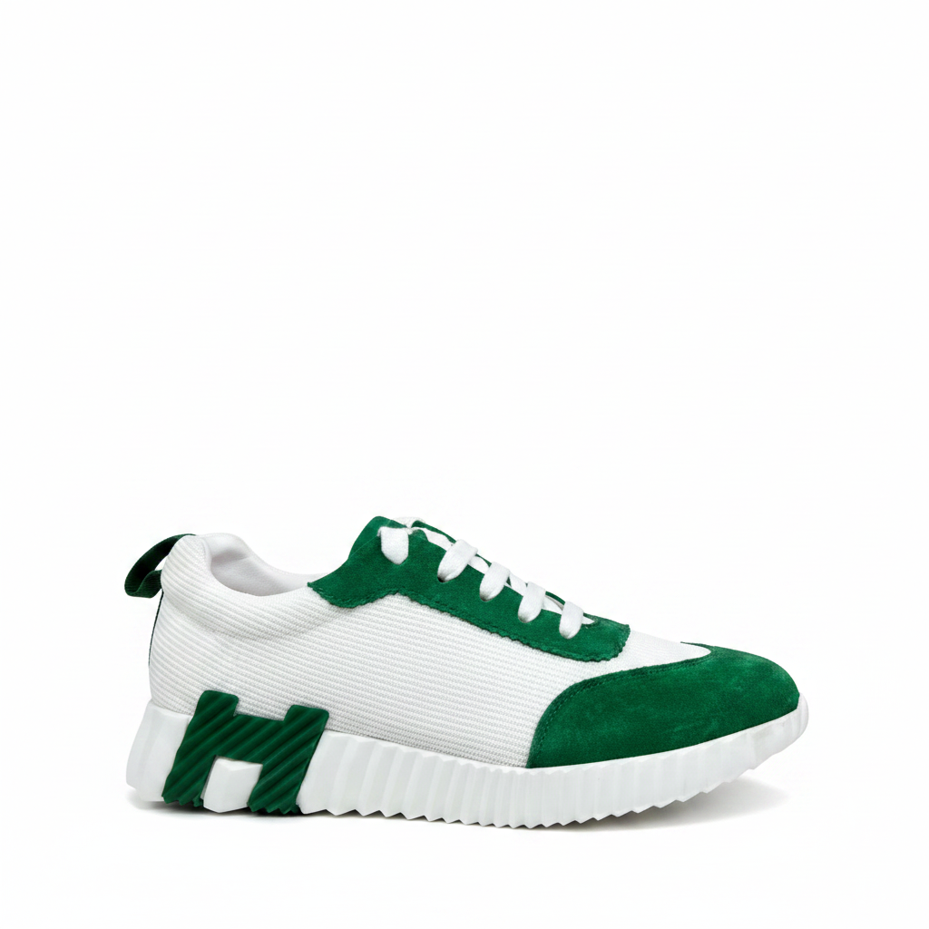 Hermes Bouncing Sneakers "White-Green"