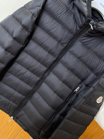 Moncler Galion Hooded Short Down Jacket "Black"