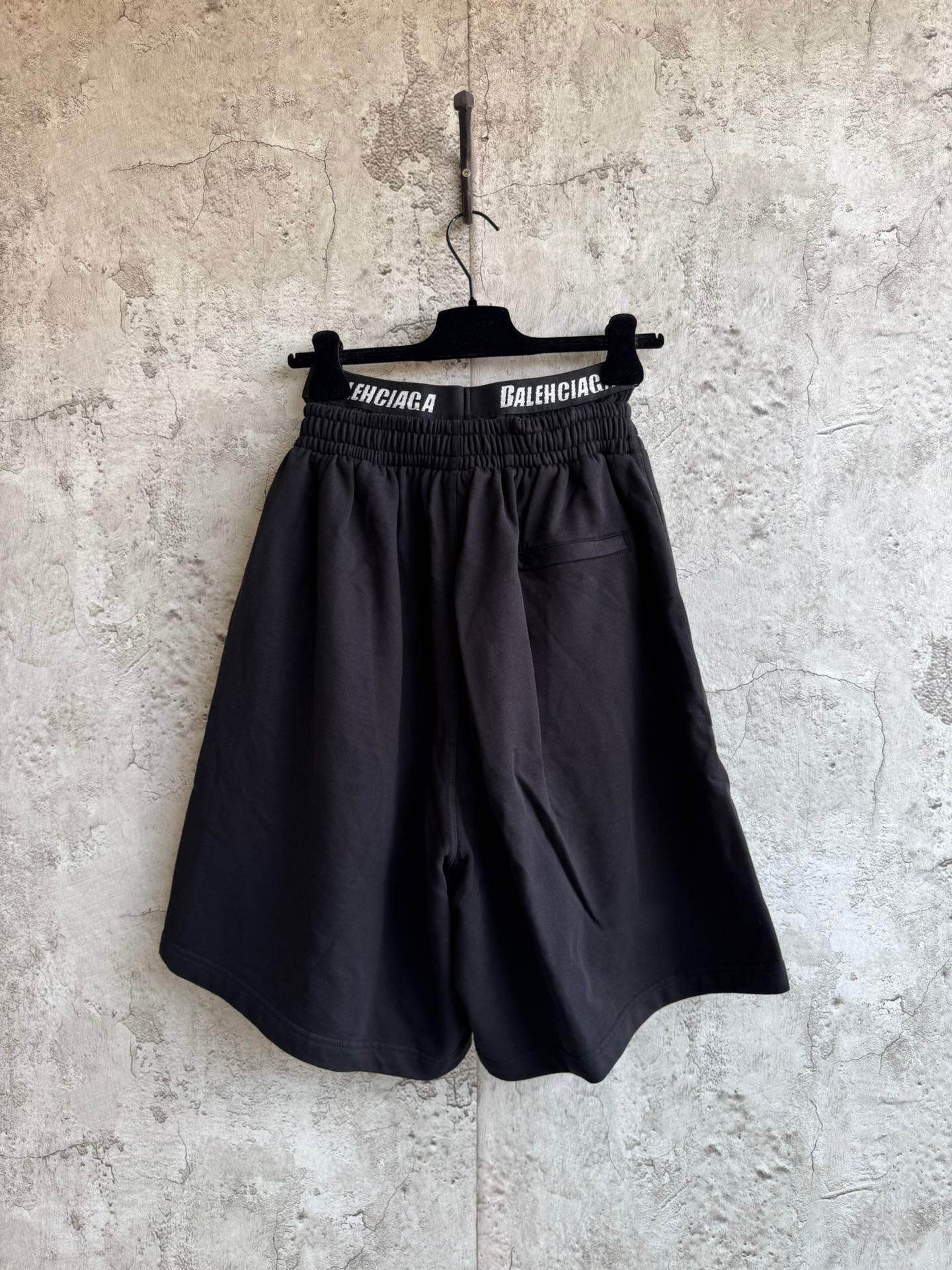 Balenicaga Double Waist Shorts "Black"