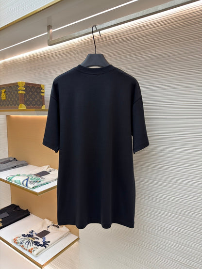 Dior T-Shirt with Embroidery "Black and White Cotton Jersey"