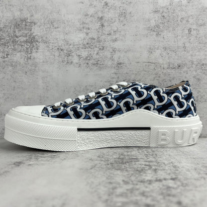 Burberry Gabardine "Blue-White Monogram"