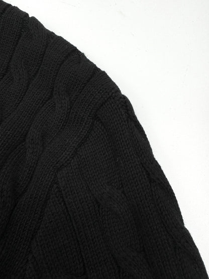 Loewe Anagram Knitted Cardigan "Black"