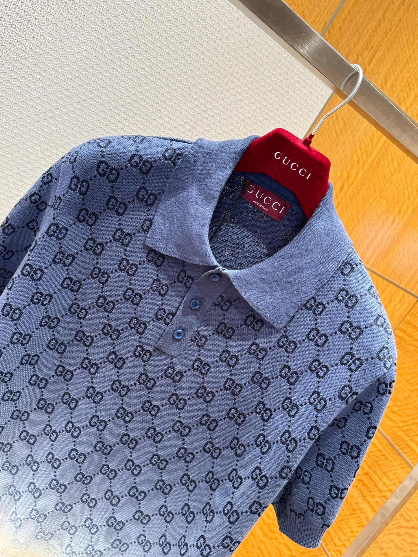 Gucci GG Gradient Cotton and Silk Polo T-Shirt