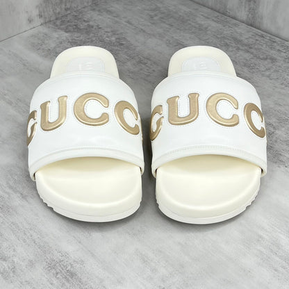 Gucci Slides "Cream-Gold"