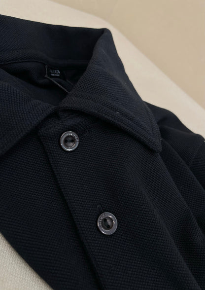 Gucci Cotton Piquet Polo Shirt with Embroidery "Black"