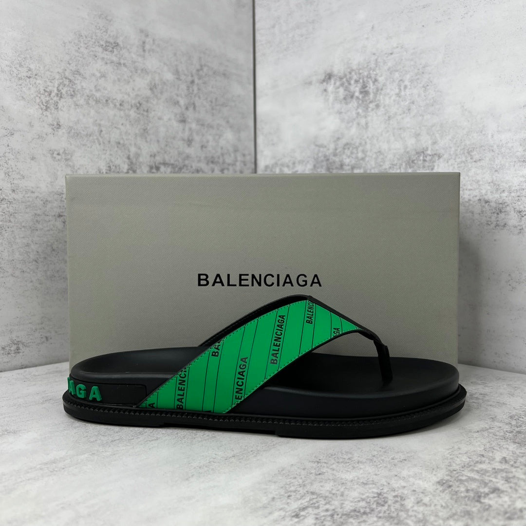 Balenciaga Flip-Flops "Black-Green"
