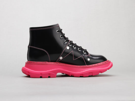 Alexander McQueen Ankle Boots "Black-Pink"