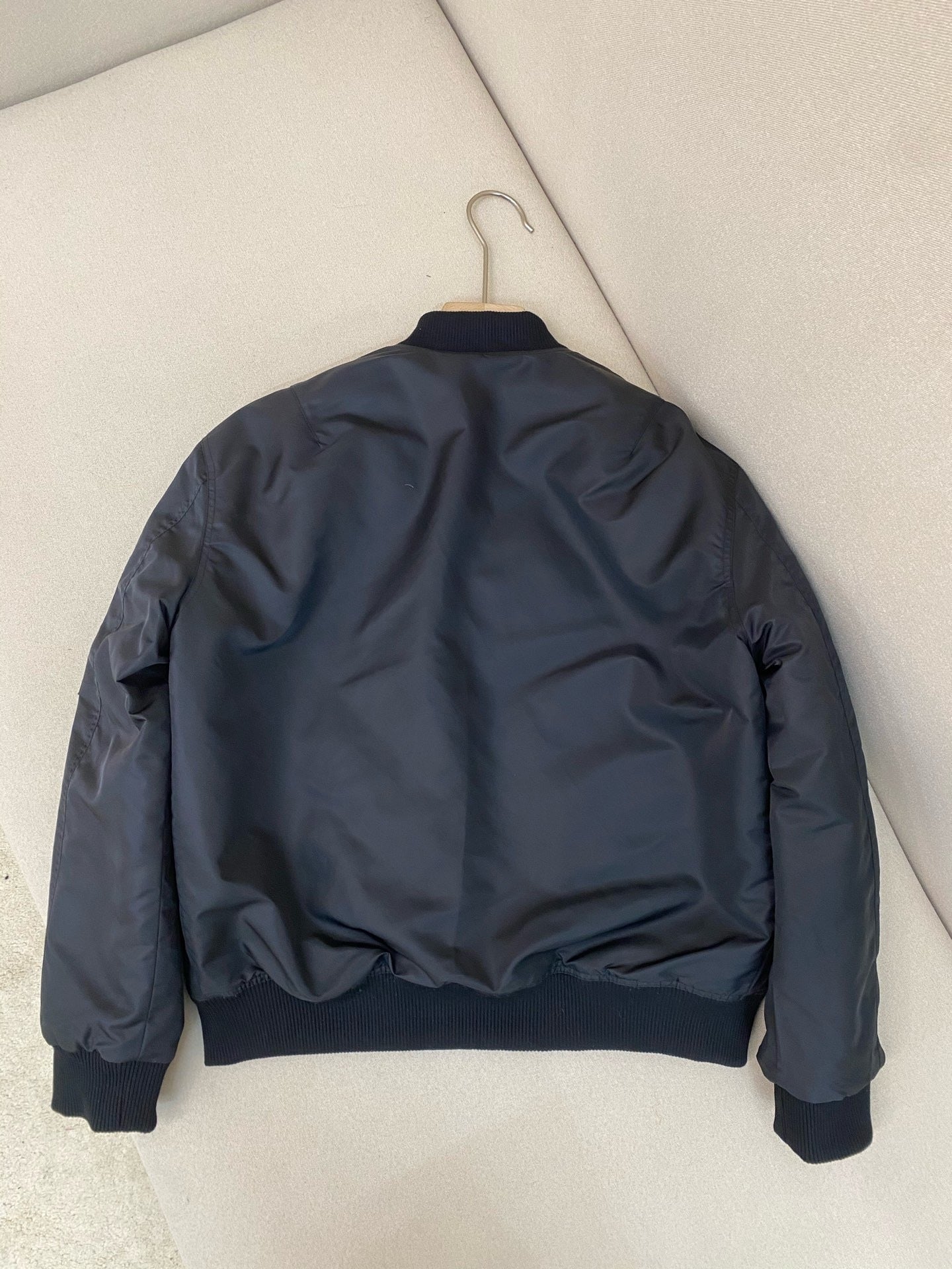 Prada Re-Nylon Shell Bomber Jacket "Black"
