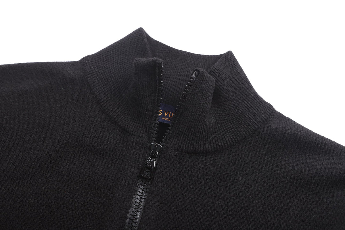 Louis Vuitton LVSE Inside-Out Zipped Through Cashmere Cardigan "Black"