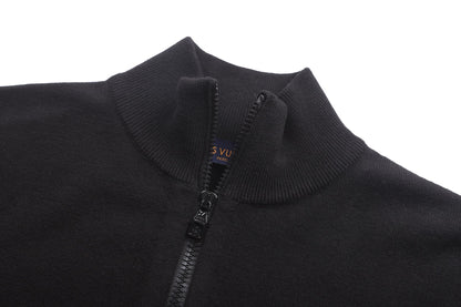 Louis Vuitton LVSE Inside-Out Zipped Through Cashmere Cardigan "Black"