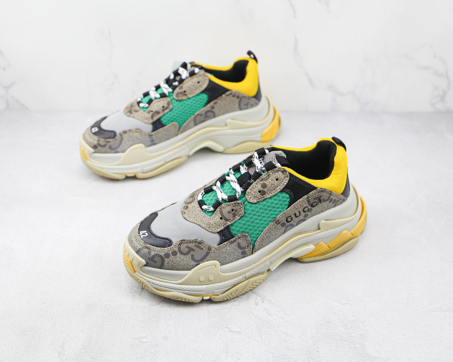 Balenciaga x Gucci Triple S "The Hacker Project Beige"