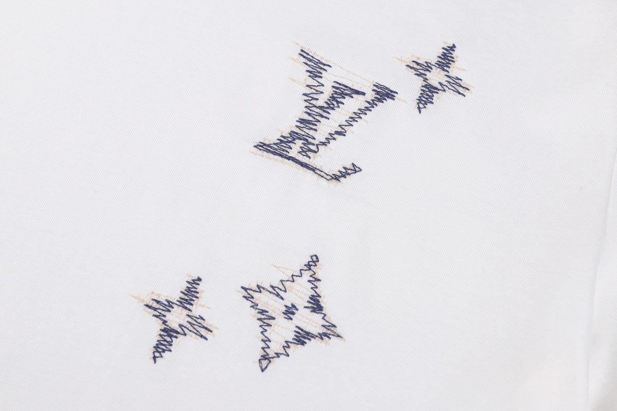 Louis Vuitton Embroidered Signature T-Shirt "Milky White"