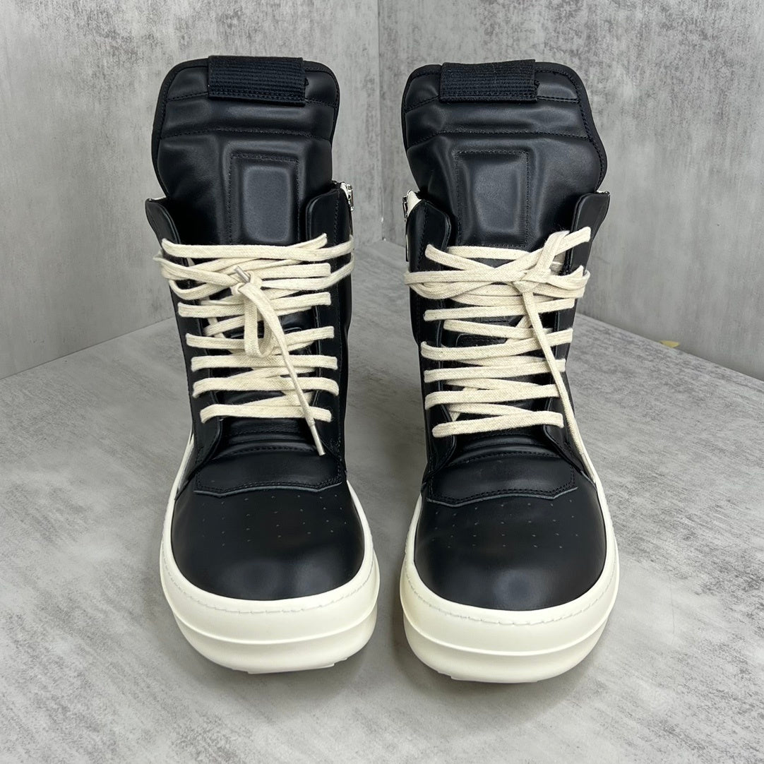 Rick Owens Geobasket Lace-High "Black-White"