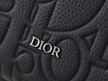 Dior Rider Sling Bag "Black Dior Gravity Grained Leather and Black Grained Calfskin"