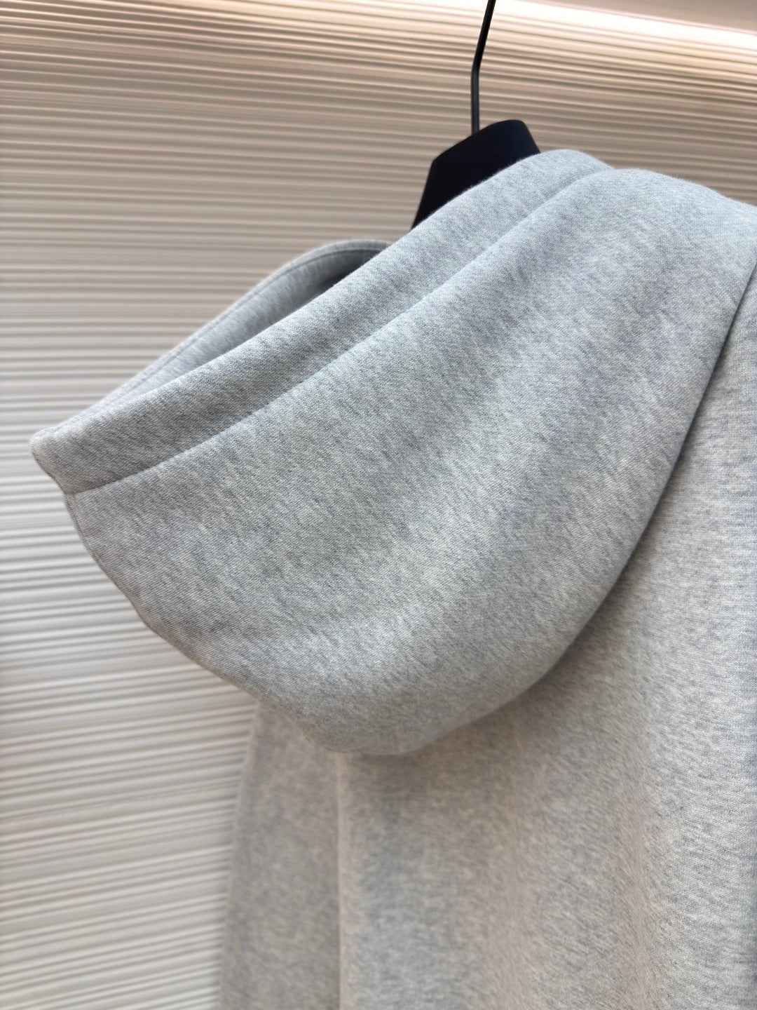 Dior CD Icon Hooded Sweatshirt "Gray Cotton Fleece"